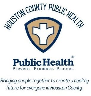 The Houston County Public Health Logo. Public Health. Prevent. Promote. Protect. 